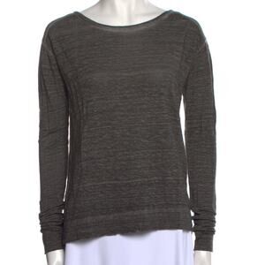Alice + Olivia Linen Long Sleeve Shirt, Sz XS, Casual, Crew, Designer